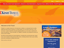 Tablet Screenshot of kishtravel.com